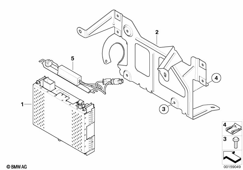 Genuine BMW 65156925444 E61 Bracket Iboc-Tuner (Inc. 535xi & 530xi) | ML Performance EU Car Parts