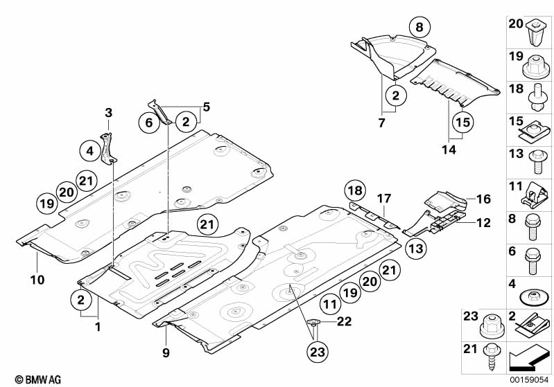 Genuine BMW 51757059389 E82 E87 E81 Lateral Underbody Shield, Left (Inc. 123d, 116i & 130i) | ML Performance UK Car Parts