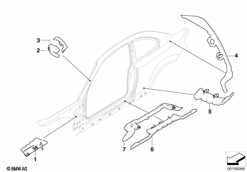 Cavity shielding, side frame