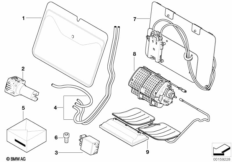 Genuine BMW 52107068156 E61 E65 E60 Lordosis Pad (Inc. 730i, 745i & 523i) | ML Performance EU Car Parts