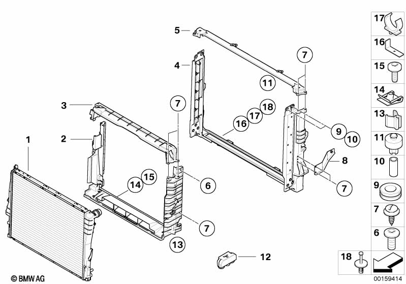 Genuine BMW 17117966248 E65 Module Mount, Rear (Inc. ALPINA B7) | ML Performance EU Car Parts