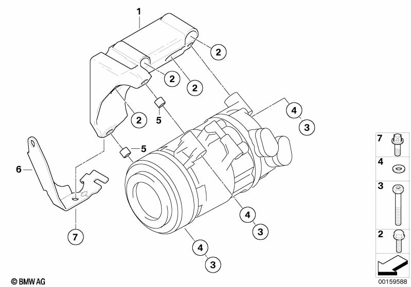 Climate compressor supporting bracket