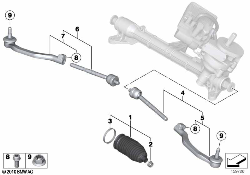 Steering linkage/tie rods