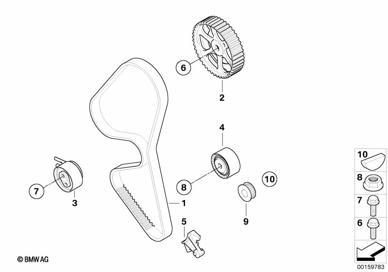 Genuine BMW 11317805961 R56 Deflection Pulley (Inc. One D & Cooper D) | ML Performance UK Car Parts