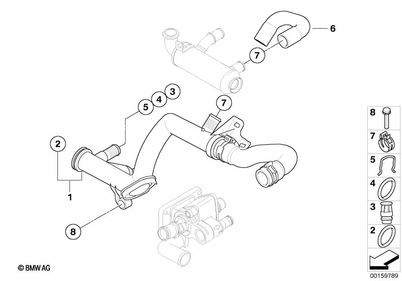 Genuine BMW 11717804957 R56 Hose Clamp (Inc. Cooper D & One D) | ML Performance UK Car Parts