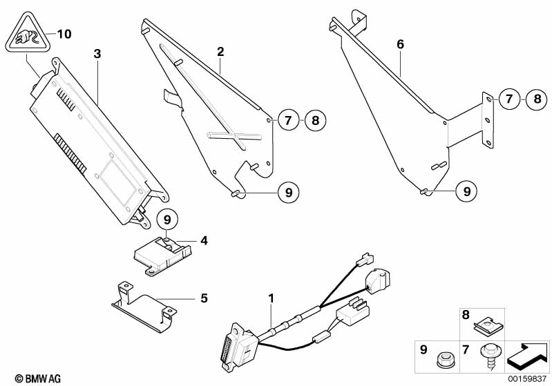 Single parts, SA 630, trunk
