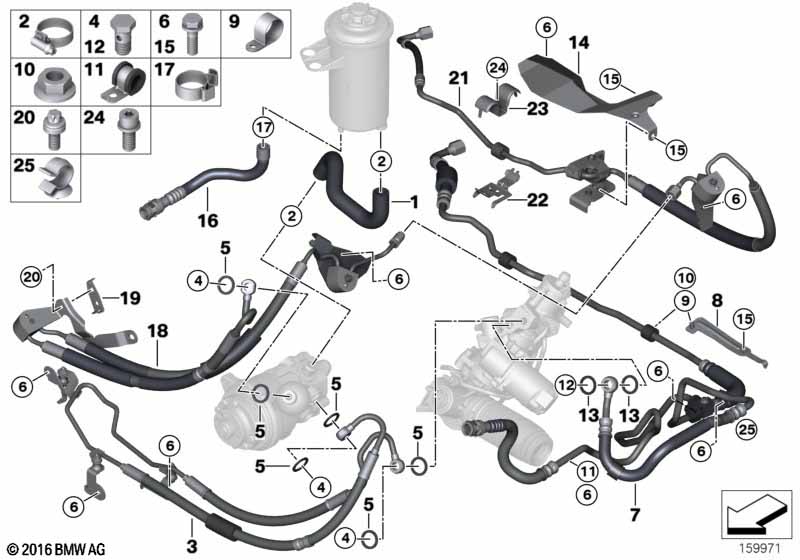 Genuine BMW 32416783880 E70 Bracket, Return Line (Inc. X5 3.0si & X5 4.8i) | ML Performance EU Car Parts