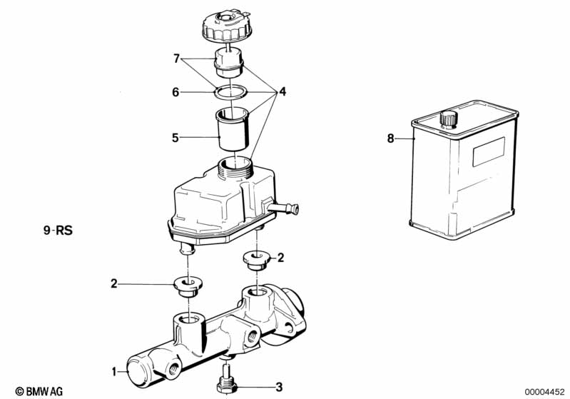 Brake master cylinder/expansion tank