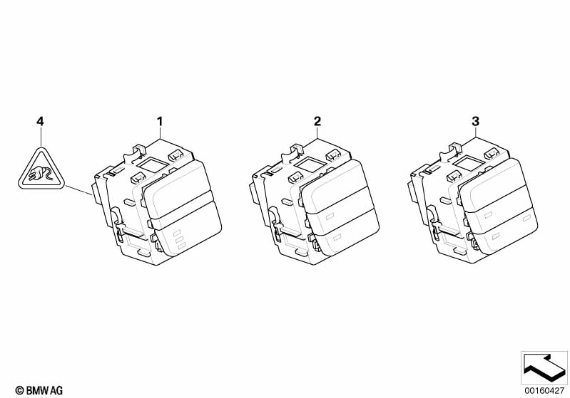 Genuine BMW 61319159058 E60 E61 Switch Center, C. Console, Switch Block (Inc. M5) | ML Performance EU Car Parts