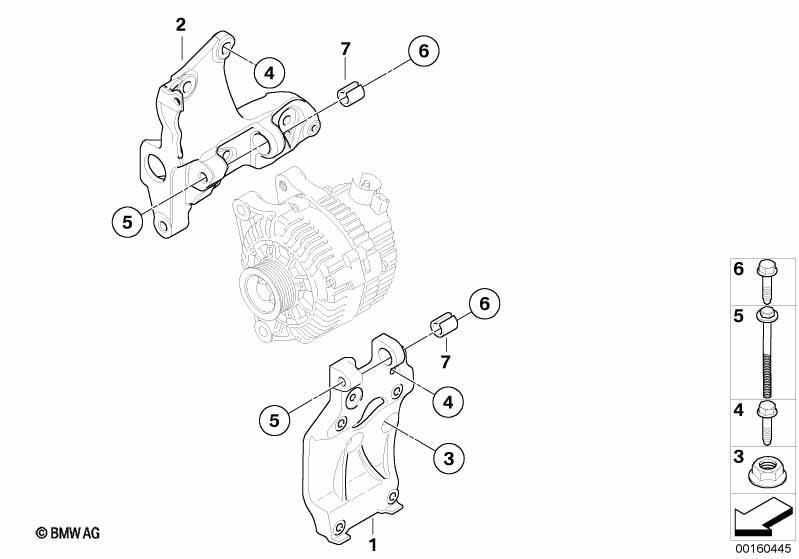 Genuine BMW 11287795038 R56 Combination Bracket (Inc. Cooper D & One D) | ML Performance UK Car Parts
