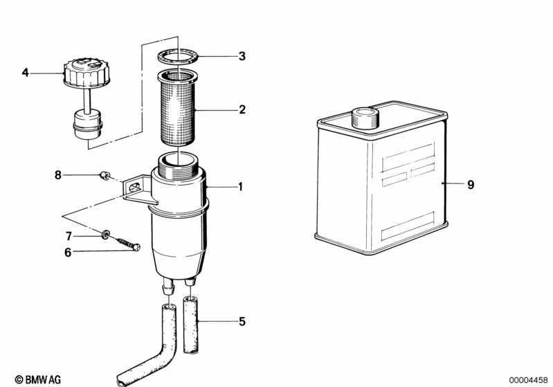 Genuine BMW 34321120482 E23 E24 E12 Expansion Tank (Inc. 728i, 528i & 728) | ML Performance EU Car Parts