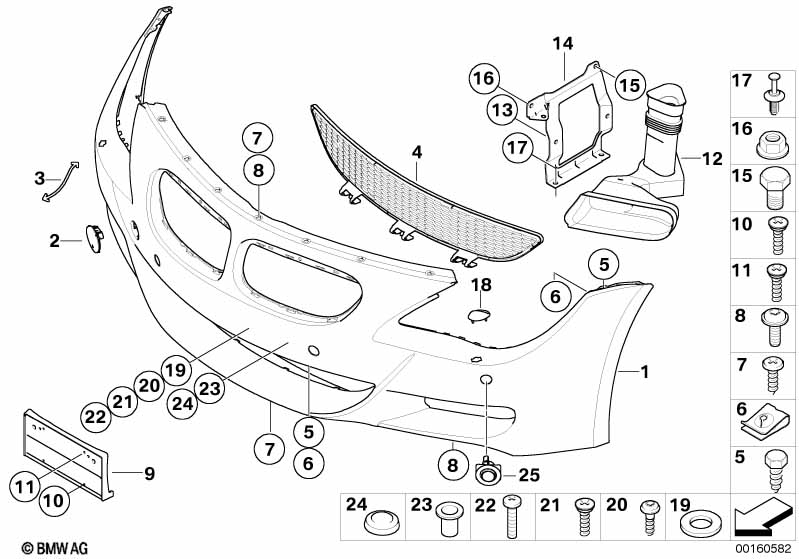 Genuine BMW 51117899509 E63 E64 Flap, Towing Eye, Primed M (Inc. M6) | ML Performance UK Car Parts