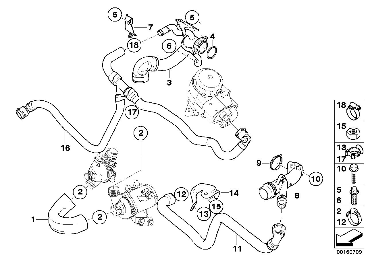 Genuine BMW 11537547945 F01 E66 E88 Hose Clamp L23-35 (Inc. X5 35i, 323i & 335i) | ML Performance UK Car Parts