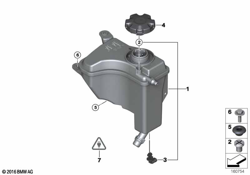 Genuine BMW 17137553919 E52 RR1 E70 Level Switch, Coolant Expansion tank (Inc. 320Cd, Z4 2.0i & 320d ed) | ML Performance UK Car Parts