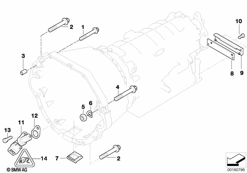 Gearbox mounting parts