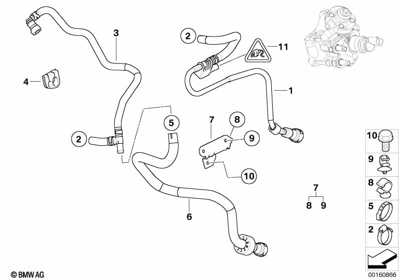Fuel pipes / Mounting parts