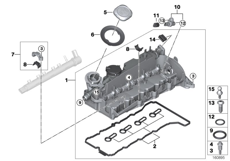 Genuine BMW 11128655331 G20 E60 F30 Cap For Oil Filler (Inc. JCW ALL4, Hybrid 7 & X3 28i) | ML Performance UK Car Parts