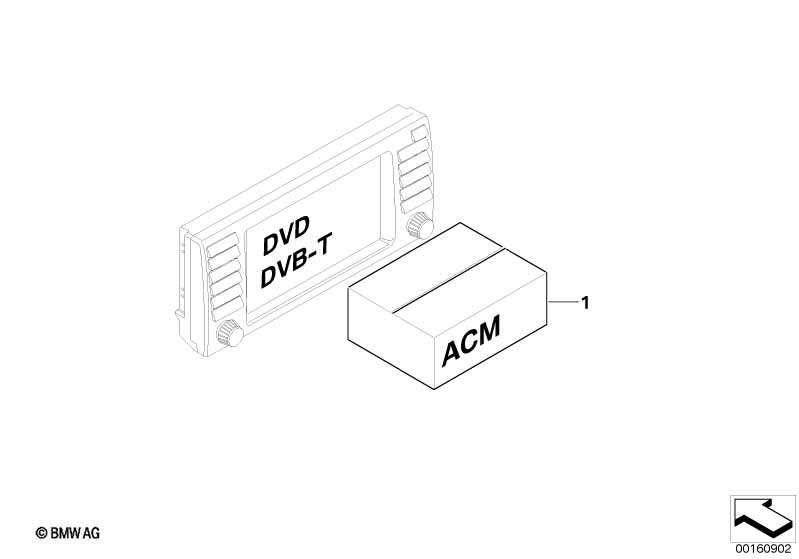 Repl. part Accessory Control Menu ACM