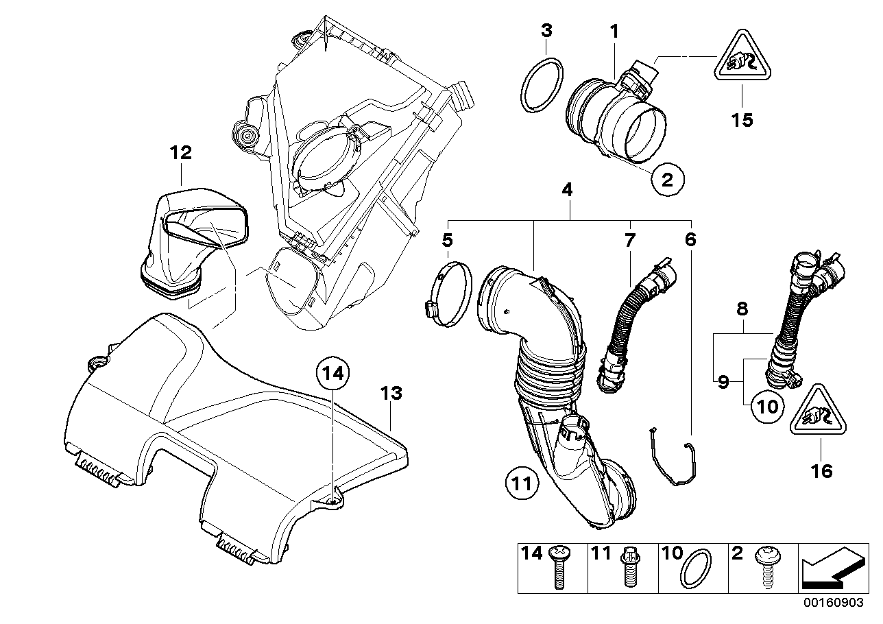 Genuine BMW 13718516241 F34 F32 Pipe With Heating Element (Inc. 320d, 116d & 118d) | ML Performance UK Car Parts