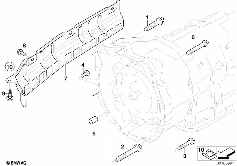 Gearbox mounting parts