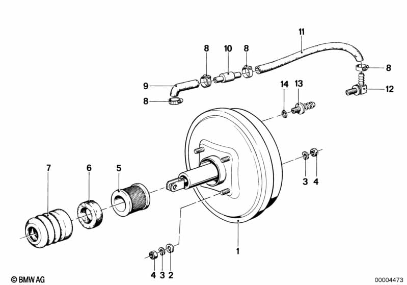 Power brake unit depression
