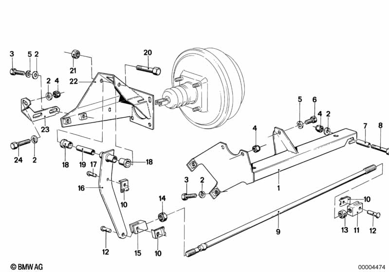 Brake servo unit/Mounting