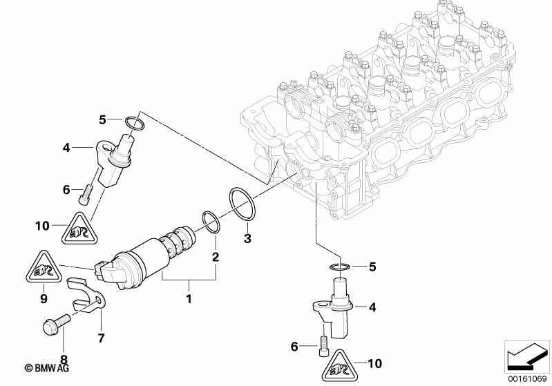 Cylinder head, electr. add-on parts