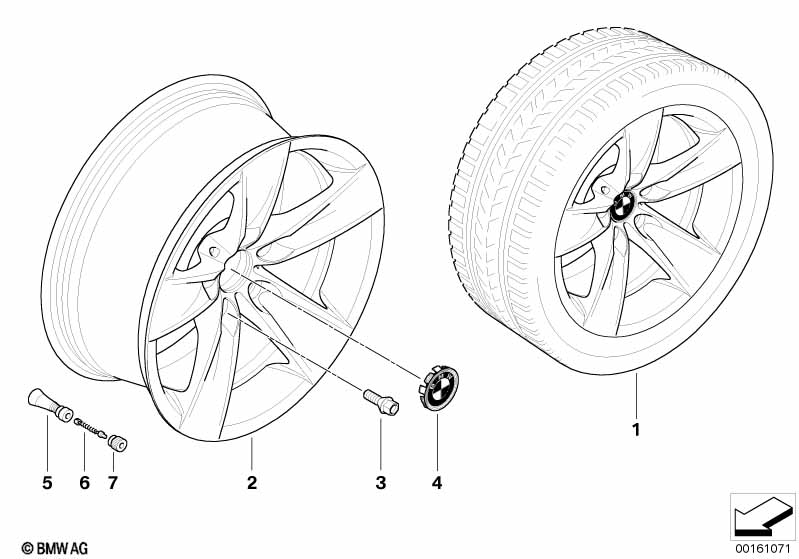 Genuine BMW 36116777349 E60 E61 Light Alloy Rim 8JX18 ET:20 (Inc. 535i, 530i & 520d) | ML Performance EU Car Parts
