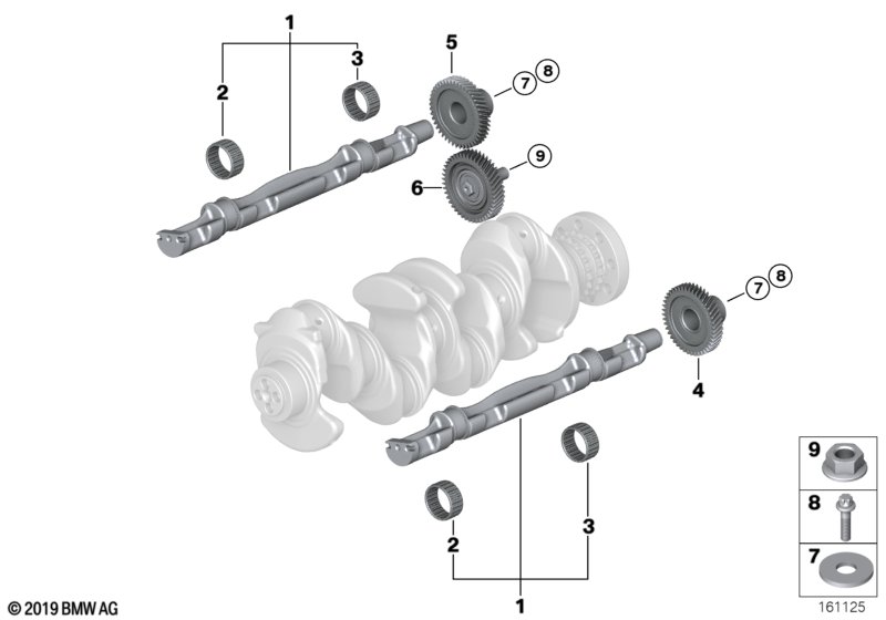 Crankshaft drive mass compensator