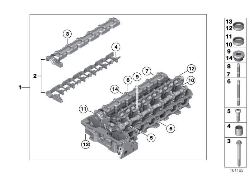 Genuine BMW 11120392547 E88 E84 F02 Set Of Alu. Screws F Cylinder Head (Inc. 630i, 730Li & Z4 3.0i) | Duco Car Parts UK Car Parts