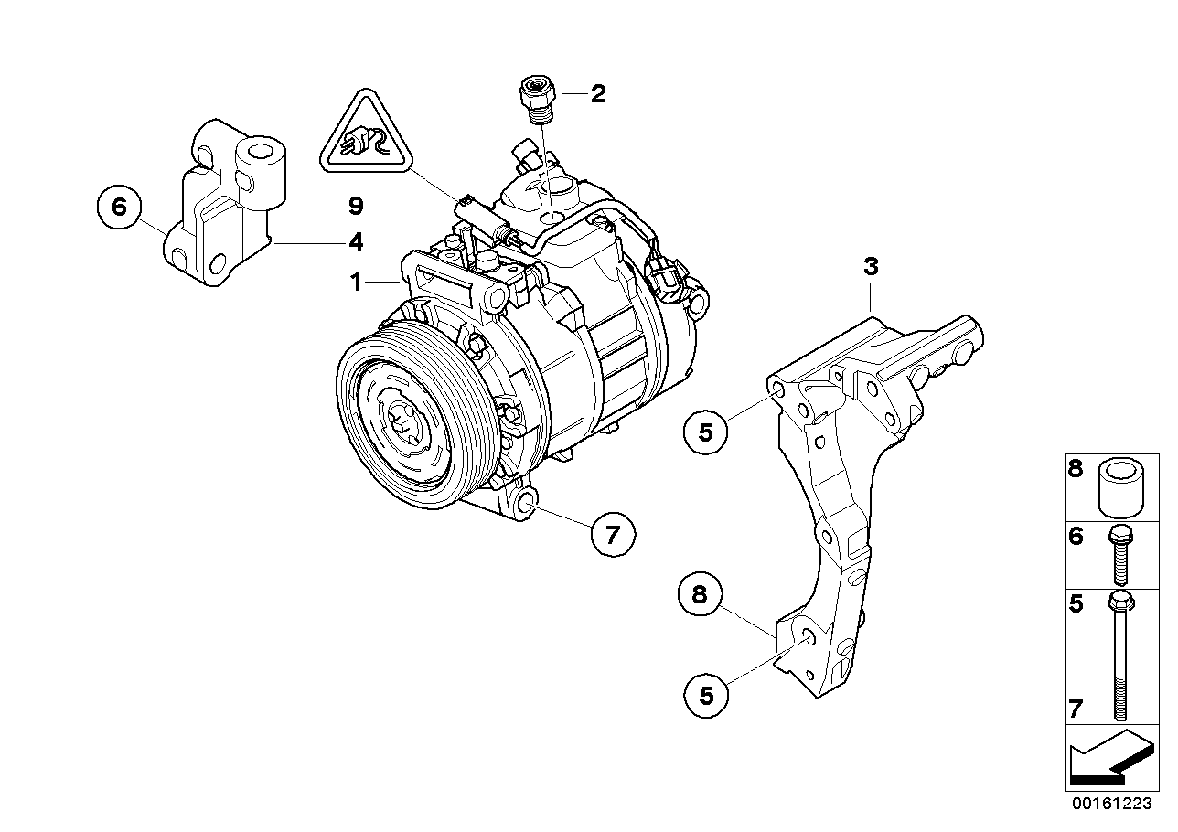 Genuine BMW 64509180550 E93 E92 E63 Rp A/C Compressor (Inc. M6, M5 & M3) | ML Performance UK Car Parts