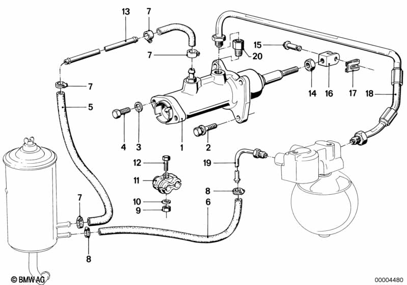Hydraulic brake servo unit