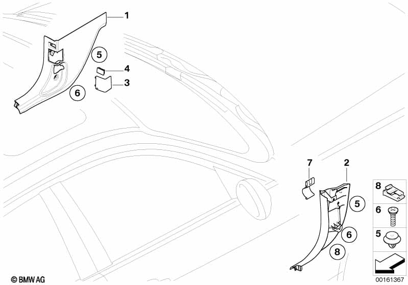 Trim panel leg room