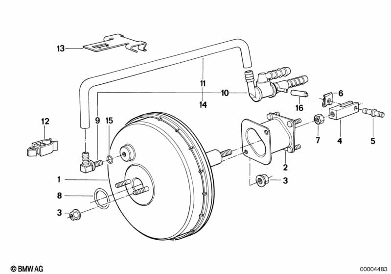 Power brake unit depression