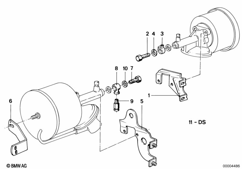 Brake servo unit/Mounting