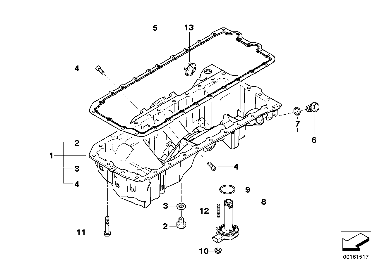 Genuine BMW 11137559859 E60 E61 Oil Pan (Inc. 535xi) | ML Performance UK Car Parts
