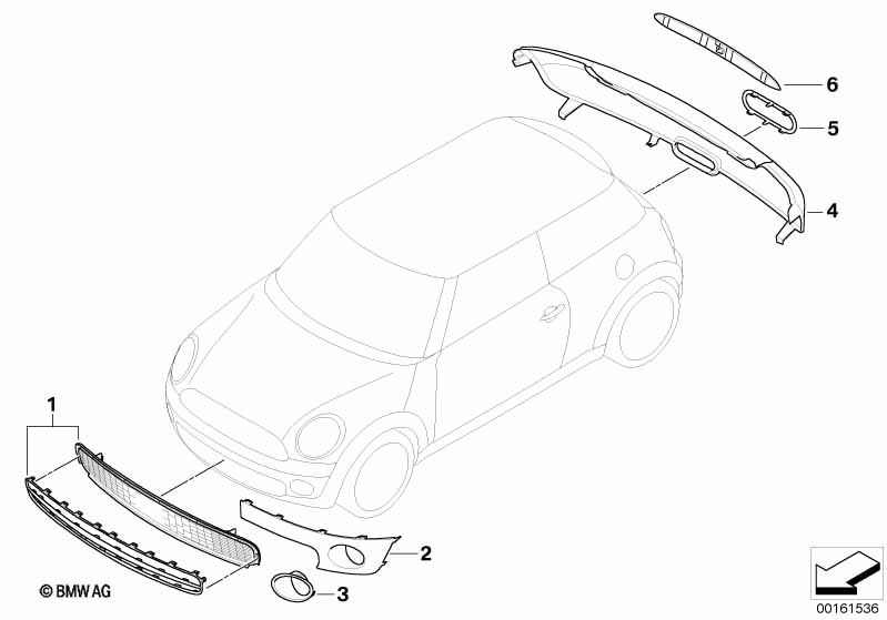 Montagem posterior chrome-line Exterieur