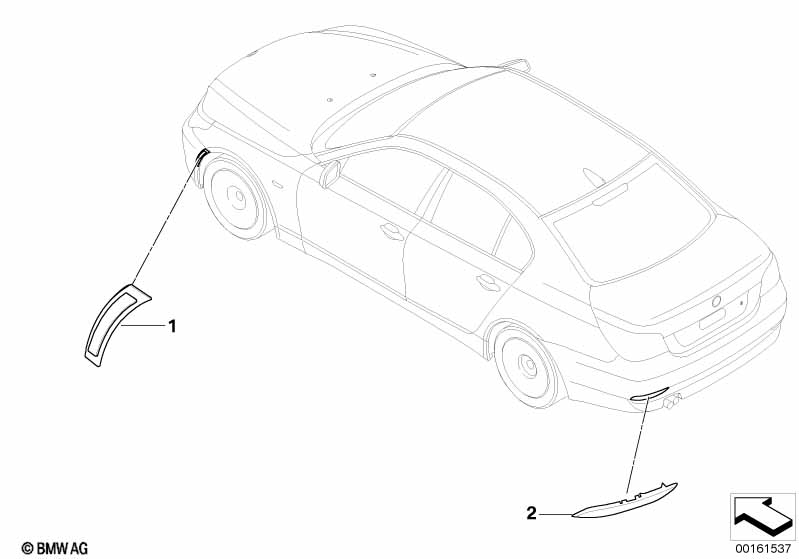 Genuine BMW 63147176671 E63 E64 Side Reflector Left (Inc. M6) | ML Performance UK Car Parts
