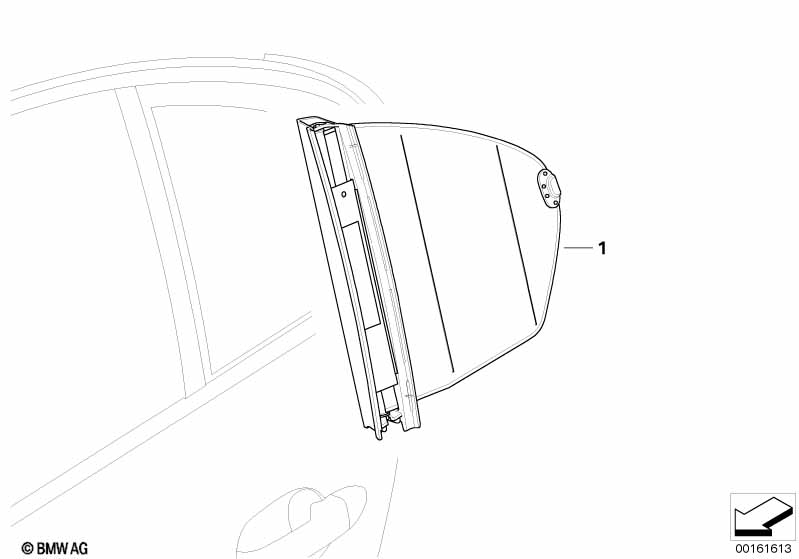 Genuine BMW 51357050250 E60 Set Of Sun Blinds, Rear Right (Inc. 530i & 550i) | ML Performance UK Car Parts