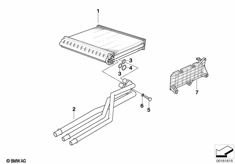 Heater radiator automatic air condition