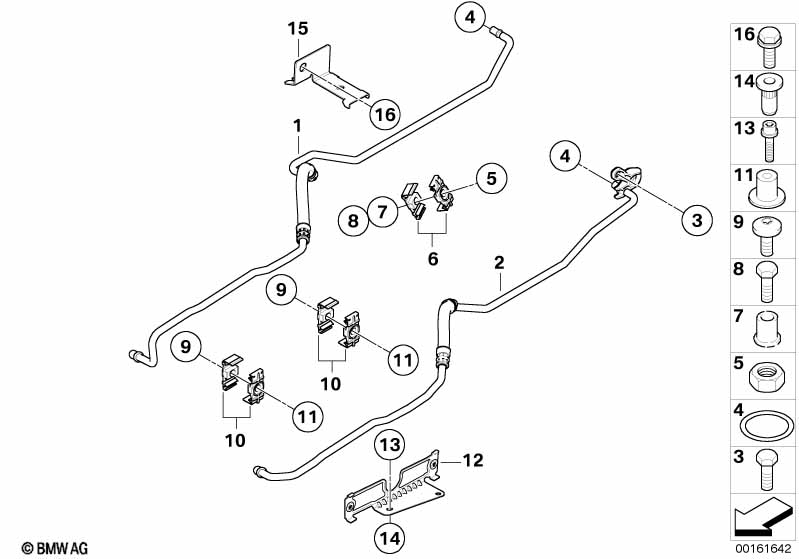 Genuine BMW 17227563856 E60 E61 Bracket, Oil Cooler Line (Inc. 535i & 535xi) | ML Performance UK Car Parts