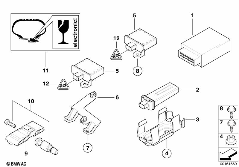 Genuine BMW 36236782802 E83 Control Unit Rdc (Inc. X3) | ML Performance UK Car Parts