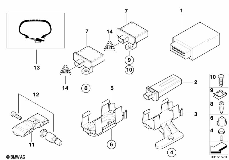 Genuine BMW 36206778392 E92 Holder, Reception Antenna Rdc (Inc. 335i, 328xi & 328i) | ML Performance EU Car Parts