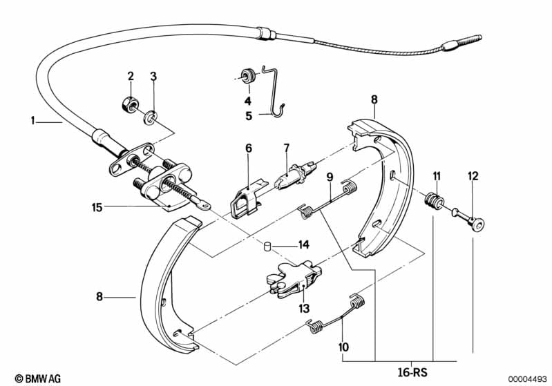 Parking brake/brake shoes