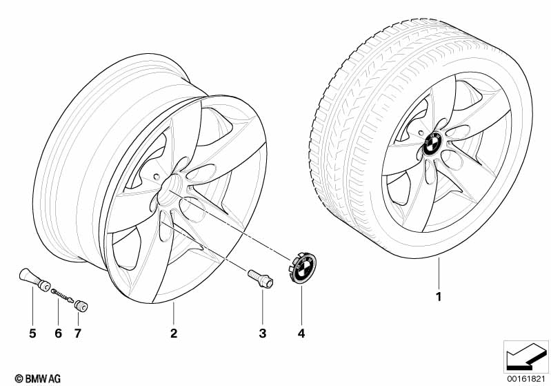 BMW LA wheel, star spoke 242