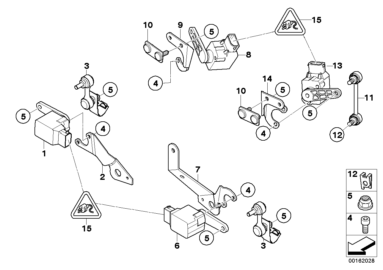 Genuine BMW 31121096569 E53 Left Ride Height Sensor Bracket (Inc. X5 3.0i) | ML Performance UK Car Parts