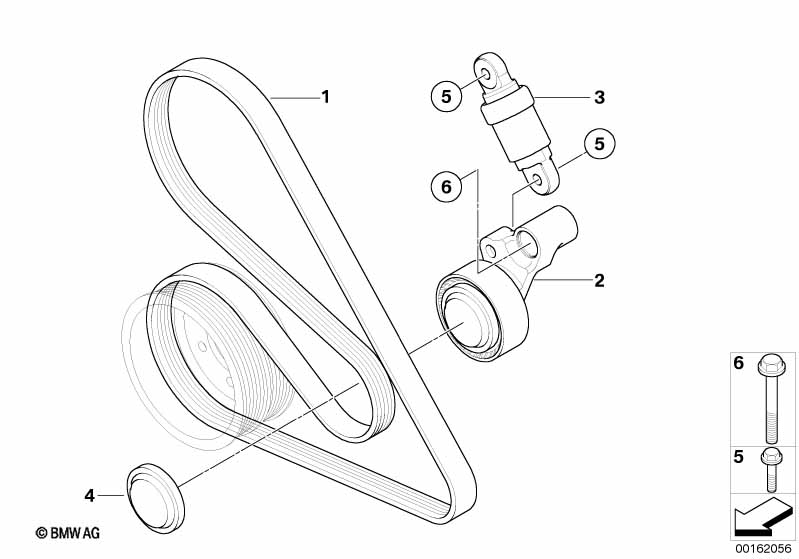 Genuine BMW 11287835417 E60 E61 E63 Belt Tensioner (Inc. M5, M6 & M3) | ML Performance UK Car Parts