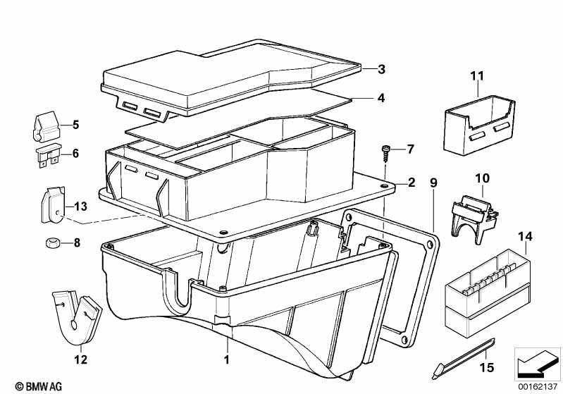 Single components for fuse box