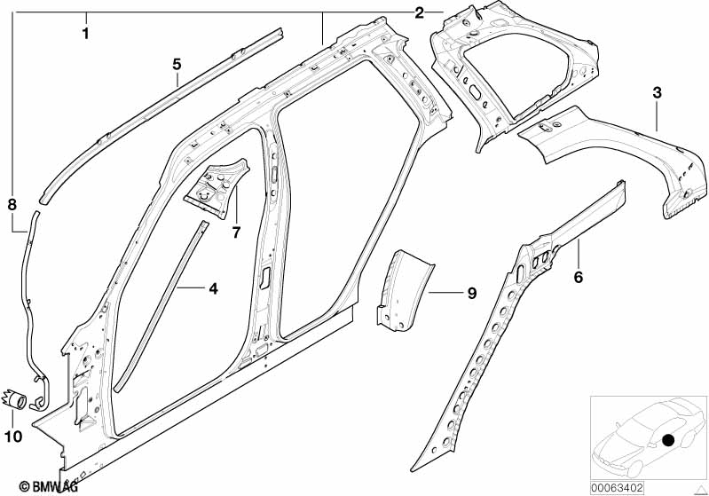 Genuine BMW 54107070130 E53 End Piece (Inc. X5 3.0i) | ML Performance UK Car Parts