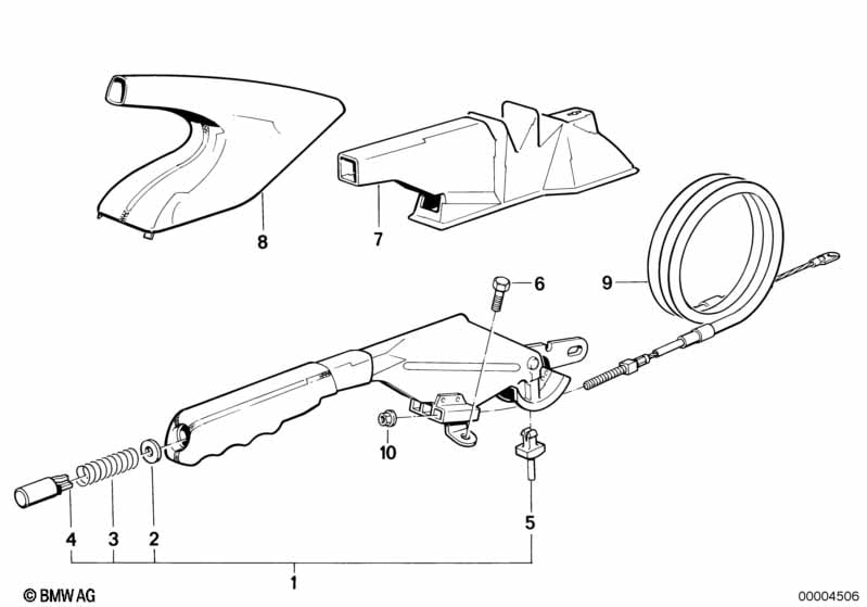 Handbrake lever